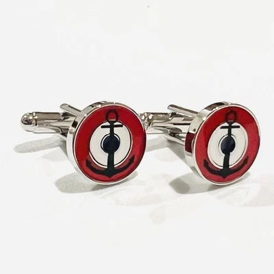 Gemelos Bullseye para hombre regalo de cumpleaños tres colores negro anclaje gemelos Foto 1 de 4