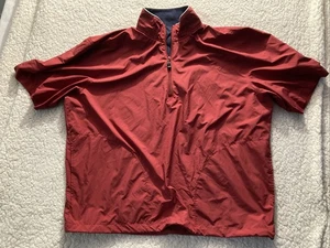 Ashworth Mens Golf Pullover Windbreaker Short-sleeve Weather Systems Jacket Sz M - Picture 1 of 7