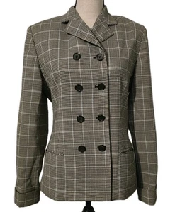 Blazer Roberto Vianni para Neiman Marcus Pata de Gallo Lana Doble Pecho EE. UU. 8 - Imagen 1 de 8