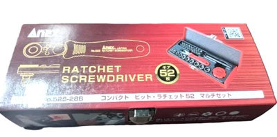 ANEX Ratchet Driver Compact Bit 52 Multi Set No.525-28B – 28pcs Straight Type - Image 1 of 4