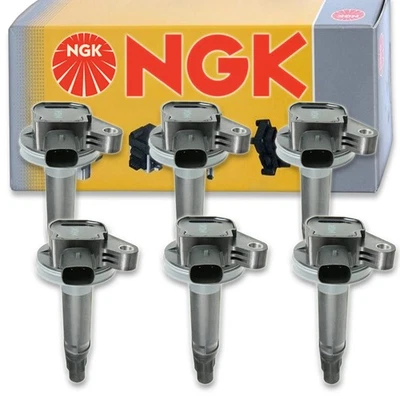 6 pcs NGK Ignition Coil for 2010-2012 Ford Fusion 3.5L V6 - Spark Plug Tune px Foto 1 de 4