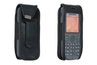 caseroxx Leather-Case with belt clip for Nokia 100 / 101 in black made of genuin - Image 1 of 3