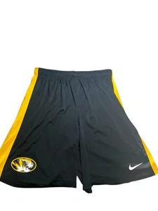 Mizzou Tigers Nike Dri Fit Athletic Shorts Sz XXL Men Black Drawstring - Picture 1 of 11