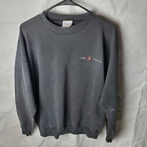 Santee By Pluma Sweatshirt Mens XL Gray THE X-FILES Graphic Pullover 1996 90s - Picture 1 of 20