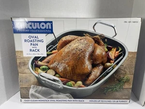 Circulon Premier Professional Oval Roasting Pan with Rack NIB - Picture 1 of 7