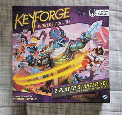 Keyforge Worlds Collide - Juego de inicio para 2 jugadores, abierto pero sin jugar Foto 1 de 2