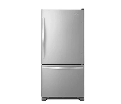 USED - Whirlpool Stainless Steal Two Door Refrigerator - Image 1 of 4