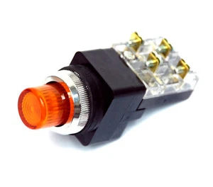 1pc φ25mm Push Button Switch TIBN-25 1A1B Orange Neon Lamp AC220V Tend TIBN-252O - Picture 1 of 4