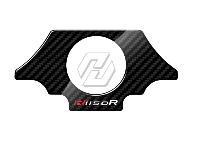 Cubierta calcomanía yugo horquilla superior para motocicleta BMW Motorrad R1150R 2001-2005 negro carbono Foto 1 de 1