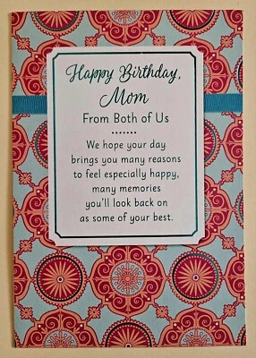 Feliz cumpleaños mamá/tarjeta de felicitación/sello (incl. Sobre 5×7") Foto 1 de 4