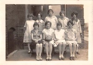 Foto originale 1927 della squadra di basket femminile Fairfield Ohio 5 x 7 pollici - Foto 1 di 2
