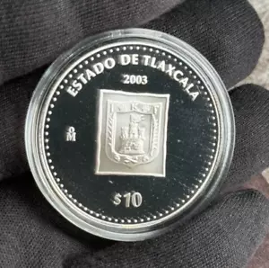 México - 10 Pesos - Monedas de los Estados 2003 - Tlaxcala - ¡10.000 Acuñadas! - Imagen 1 de 6