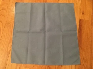 Table napkins, blue polyester, 17 x 17 inches, new, a set of 4 - Picture 1 of 4