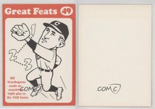 1972 Laughlin Great Feats Orange Border Bill Wambsganss #49