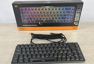 FNATIC STREAK65 Black Compact LP RGB Esports Gaming Mechanical UK Keyboard - Picture 1 of 3
