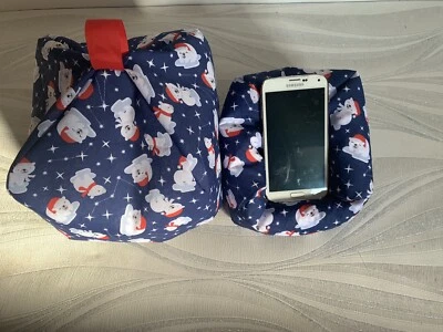 Polar Bear - tablet Phone iPhone Freestanding cushion Beanbag stand holder - Image 1 of 4
