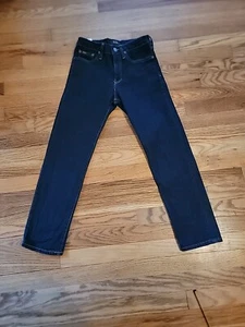 Polo Ralph Lauren Jeans Hampton Straight Boys Size Large 12 DARK Denim Wash - Picture 1 of 7