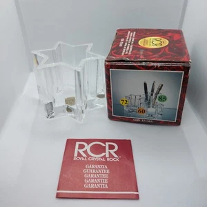RCR royal crystal rock star votive or tealight 24% lead crystal candle holder - Picture 1 of 8