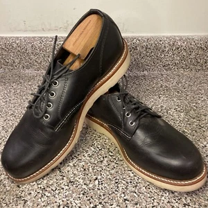 Zapatos de trabajo Derby Chippewa Odessa OCM305001 negros 4" punta lisa para hombre 9,5D usados en excelente estado - Imagen 1 de 23