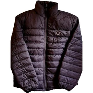 True Religion Men's Puffer Jacket (BLACK) Size Medium. Fits Larger - Picture 1 of 7