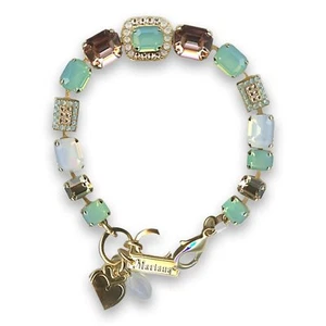 Bracelet by Mariana Woman Charming Rose and Opal Swarovski Crystals - Picture 1 of 6