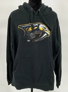 NHL Nashville Predators Hoodie Fanatics Black Pullover Sweatshirt With Kangaroo - Picture 1 of 5