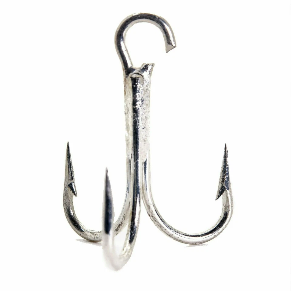 Mustad 35517-DT 4/0 Open Ring 3x Strong Treble Hooks Saltwater CHOOSE QTY - Image 1 of 1