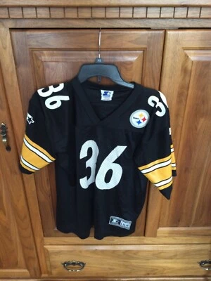 Camiseta cosida juvenil vintage de los Pittsburgh Steelers Bettis #36 14-16 L Foto 1 de 4