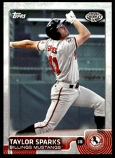 2015 Topps Pro Debut 72 Taylor Sparks   Billings Mustangs  Baseball Card