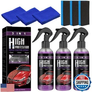 3PCS 3 in 1 high Protection Quick Coating Spray, Fast fine Scratch Repair, Hi - Picture 1 of 5