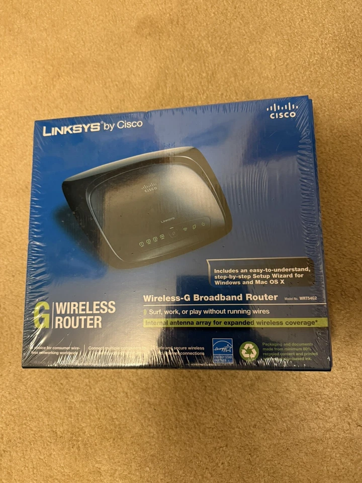 Linksys 4-Port 10/100 Wireless G Router (WRT54G2) - Image 1 of 1