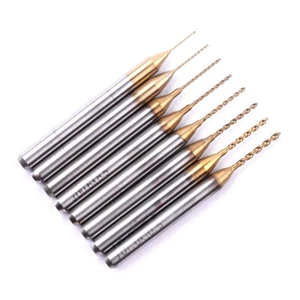 Juego de 10 brocas rotativas CNC de carburo con recubrimiento Ti de 0,3 mm-1,0 mm  - Imagen 1 de 12