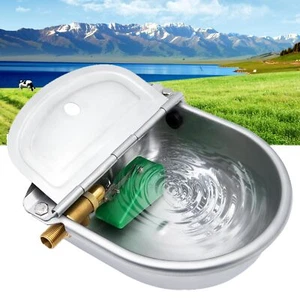 Automatic Dog Water Bowl Dispenser Large Breed Outdoor Stainless Steel Dog - Picture 1 of 9