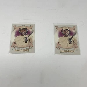 Steelo Brim 2 Card Lot 2021 Topps Allen & Ginter Baseball Card #267 Hardball MTV - Picture 1 of 6