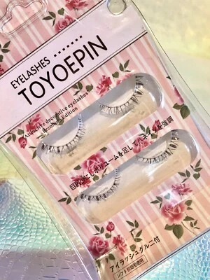 2 pares punta puntera superfina natural pestañas inferiores muñeca barbie media Foto 1 de 4