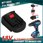 Adapter For Makita 18V Li-Ion Battery Convert To For Bosch Cordless Power Tool