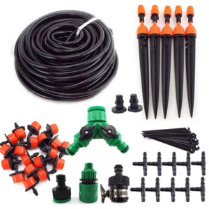 DIY Micro Drip Irrigation Self Plant Watering 5-45M Garden Hose Spray System - Picture 1 of 15
