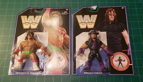 WWE Retro Series 1 Ultimate Warrior & Undertaker New Sealed Cover