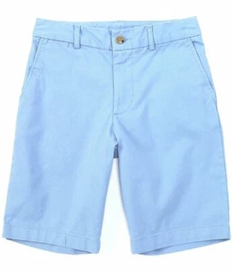 Ralph Lauren SOFT AQUA Boy's Flat-Front Oxford Shorts, US 12 - Picture 1 of 1