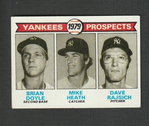 1979 Topps Brian Doyle Mike Heath Dave Rajsich New York Yankee Prospects #710