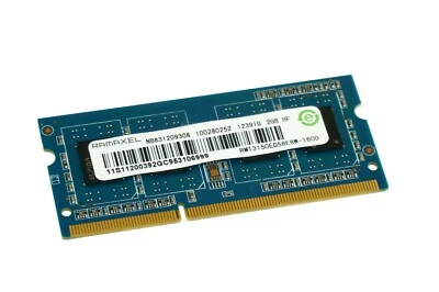 RMT3150ED58E8W-1600 GENUINE  RAMAXEL LAPTOP MEMORY 2GB PC3-12800 (CA65) - Image 1 of 2