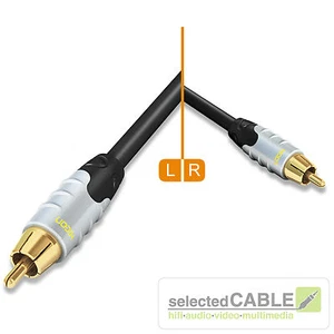 HICON Ambience 1,5m SPDIF Digital RCA Cinchkabel / Video 75 Ohm HIA-C1C1-0150 - Bild 1 von 2
