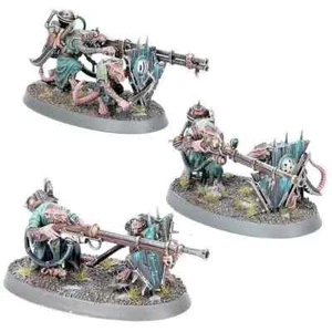 Skaven Warplock Jezzails x3 Age Of Sigmar Skaventide NEW ON SPRUE With Bases - Picture 1 of 2