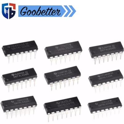 SN74LS00N 74LS02/04/08/10/11/20/32/47/48/74/76/86/90/112/138 - 194 DIP-14 DIP-16 - Image 1 of 2