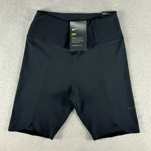 Pantalones Cortos de Motociclista Nike One Luxe Para Mujer 7" Cintura Alta DA0837 Negros Talla Pequeña NUEVO - Imagen 1 de 6