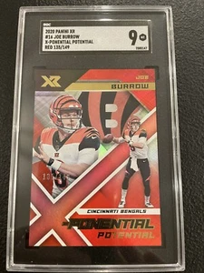 2020 Panini XR - X-Ponential Potential Red #16 Joe Burrow /149 (RC) - Bild 1 von 2