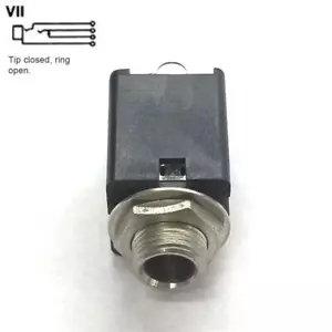 Switchcraft 113BPC 1/4" Jack Stereo ~ 3 Conduttori Montaggio PC Singolo Circuito Chiuso - Foto 1 di 2