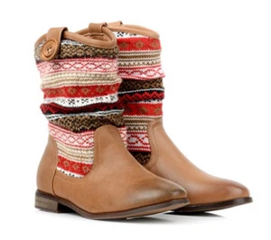 Ladies Georgie Porgy Boots Nepal Brown Shoes - Picture 1 of 2