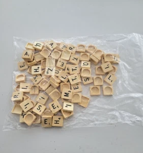 Bulk bundle genuine scrabble letters tiles job lot 144g - Picture 1 of 5