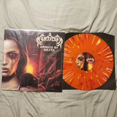 MORTICIAN DOMAIN OF DEATH 12"ORANGE CRUSH WITH SPLATTER VINYL LP NEW Foto 1 de 2